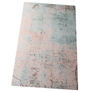 Bessie Bakes Super-Thin & Pliable Weathered Aqua & Peach Replicated Photography Backdrop 2 Feet Wide x 3 Feet Long