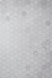 Super-Thin Marble Hexagon Tile Replica Photography Backdrop