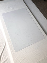 Simple White Textured Photography Backdrop 2 ft x 3 ft board behind the scenes