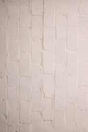Bessie Bakes Imperfect White Brick Replicated Photography Backdrop 2 Feet Wide x 3 Feet Long 3 mm Thick