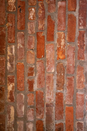 Bessie Bakes Super-Thin & Pliable Red & White Brick Replicated Photography Backdrop 2 Feet Wide x 3 Feet Long
