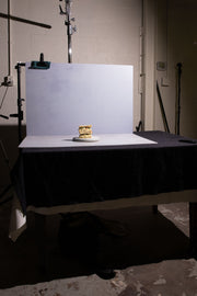 Bessie Bakes Super-Thin Soft Blue Texture Replicated Photography Backdrop 2 Feet Wide x 3 Feet Long