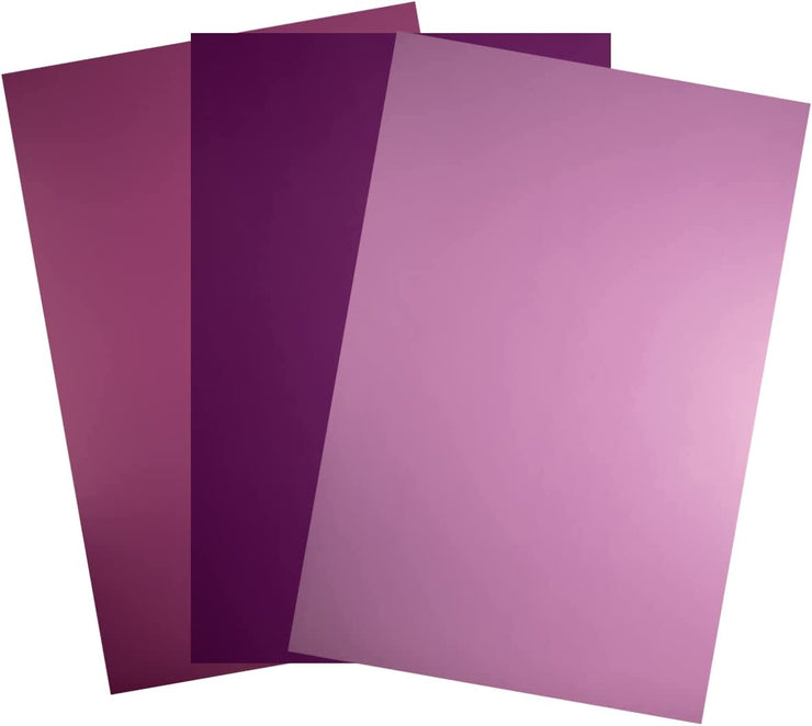 Bessie Bakes 3 Pack Violet Plum Solid Color Roll-Up 2 Feet x 3 Feet Photography Backdrops