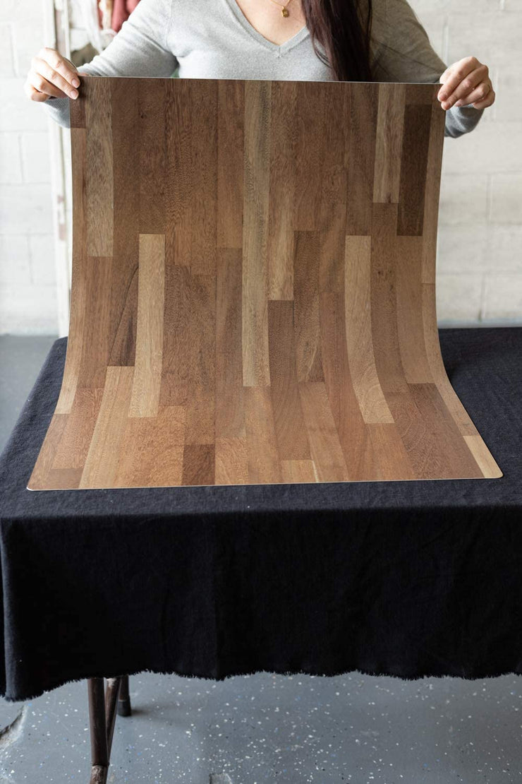 Bessie Bakes Super-Thin & Pliable Butcher Block Replicated Photography Backdrop 2 Feet Wide x 3 Feet Long