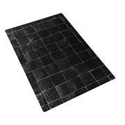 Bessie Bakes Black Square Moroccan Tiles with Silver Lines Replicated Photography Backdrop 2 Feet Wide x 3 Feet Long 3 mm Thick