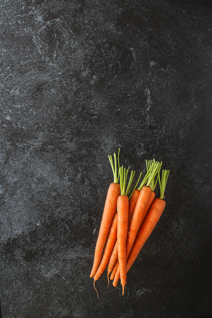 Black Textured Paint Photography Backdrop 2 ft x 3ft board | 3 mm thick with whole carrots