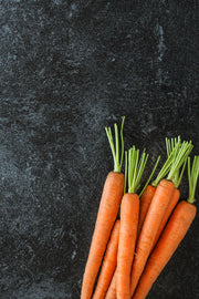 Black Textured Paint Photography Backdrop 2 ft x 3ft board | 3 mm thick up close with carrots