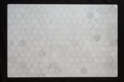 Marble Hexagon Tile Replica Photography Backdrop on a black background