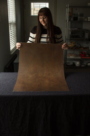 Super-Thin & Pliable Rusty Metal Photography Backdrop 2 ft x 3ft, Lightweight, Moisture & Stain-Resistant behind the scenes