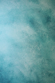 Super-Thin & Pliable Turquoise Blue Green Painted Photography Backdrop 2 ft x 3 ft, Lightweight, Moisture & Stain-Resistant