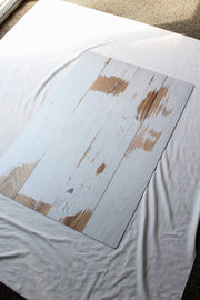 Whitewashed Reclaimed Wood Photography Backdrop 2 ft x 3 ft board | 3 mm thick behind the scenes
